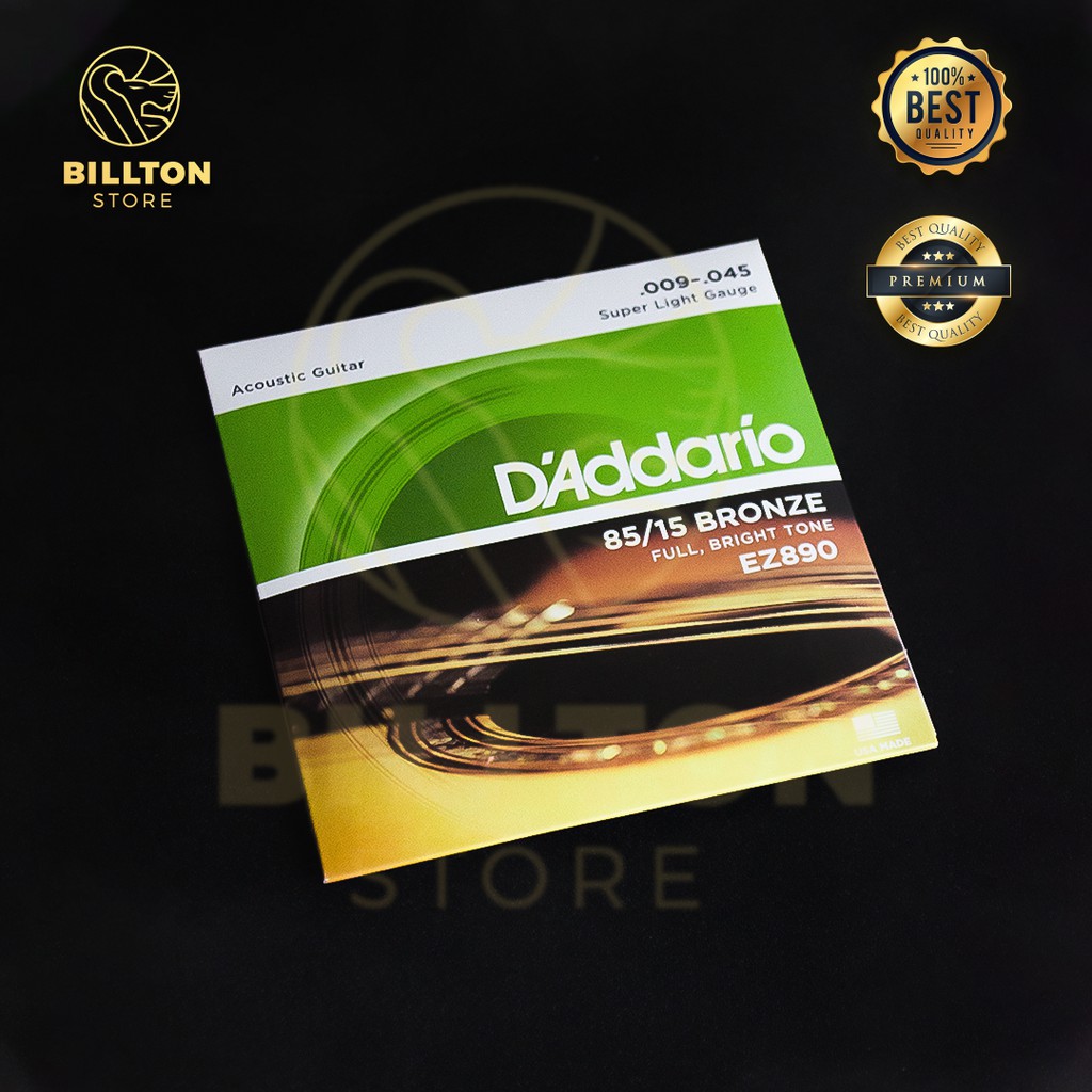 Senar Gitar Akustik String Daddario D'Addario Acoustic Strings ( Gratis Pick )