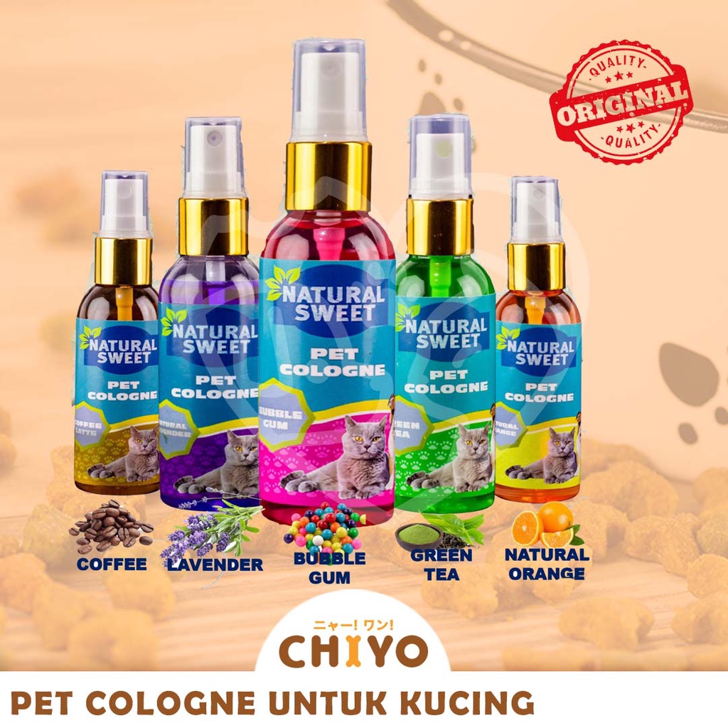 PARFUME HEWAN ANJING KUCING KELINCI NATURAL SWEET 60ML