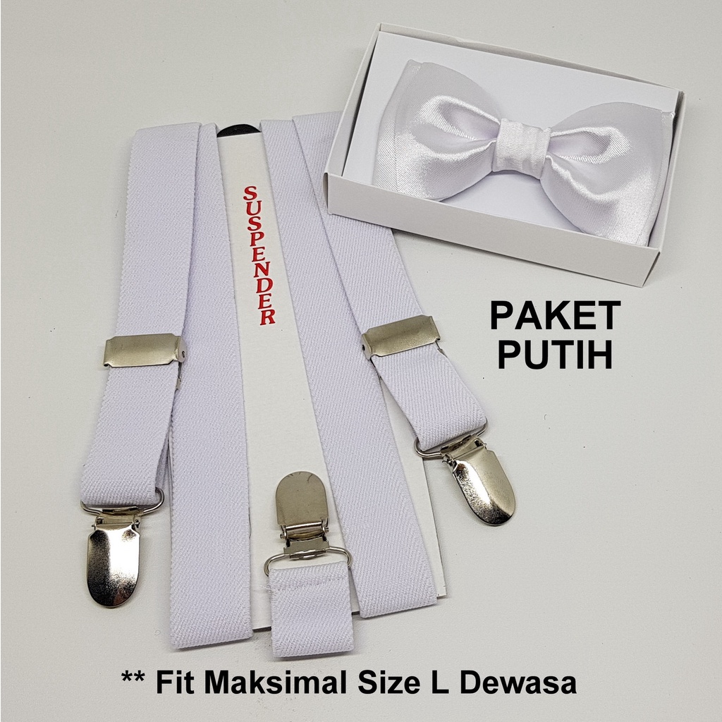 Paket Suspender dan Dasi Kupu - Untuk Anak dan Dewasa - New Series