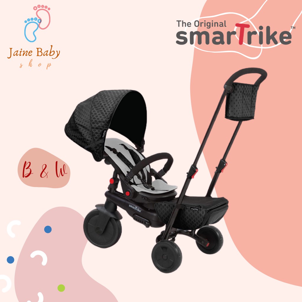 Smartrike Smartfold Stroller 5 Black and White