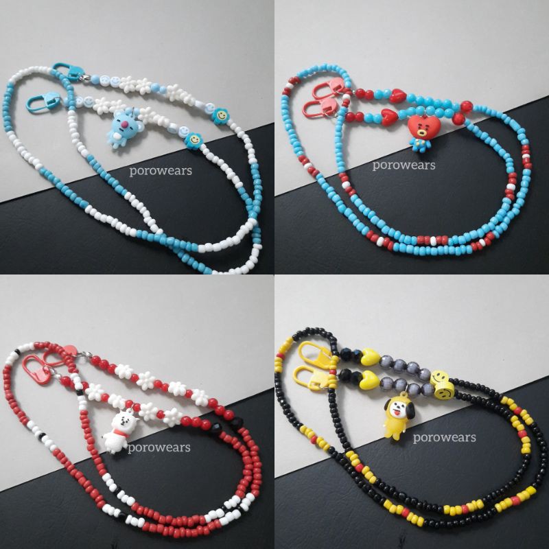 Kalung Strap Gantungan Masker BTS | BT21 tali masker custom