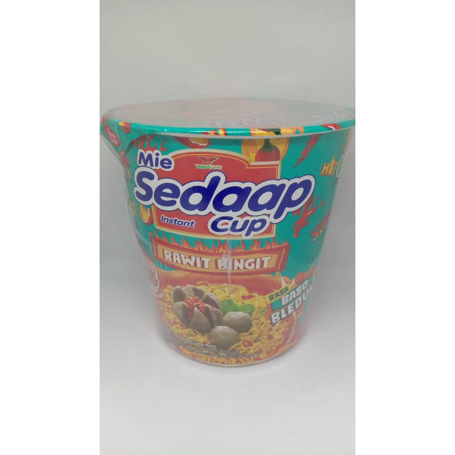 

MIE SEDAAP CUP RAWIT BINGIT RASA BASO BLEDUK 77GR