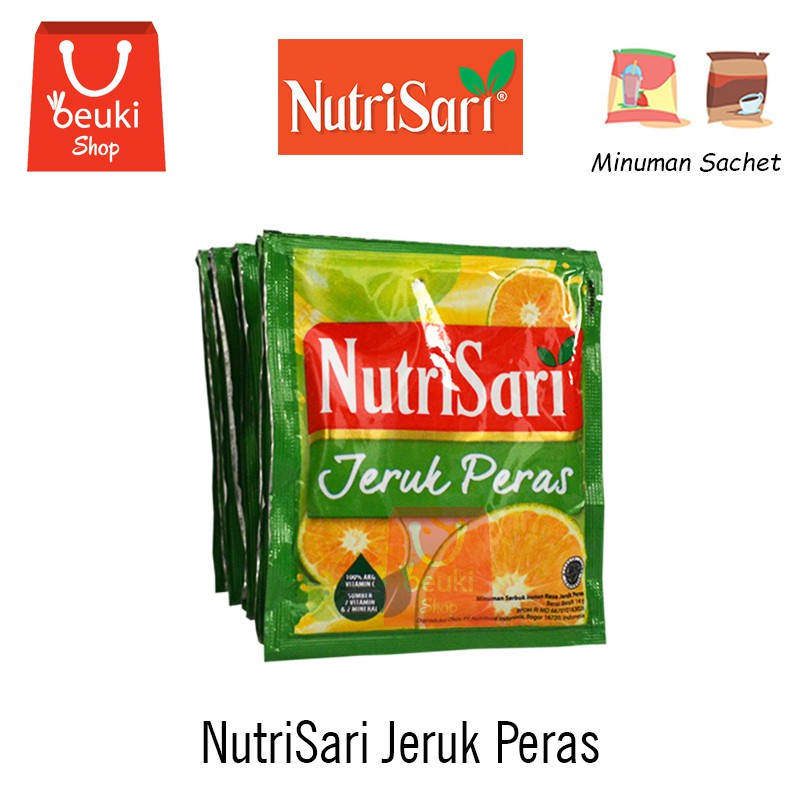 

Nutri Sari Minuman Sachet Rasa Jeruk Peras - 10pcs x 14gr