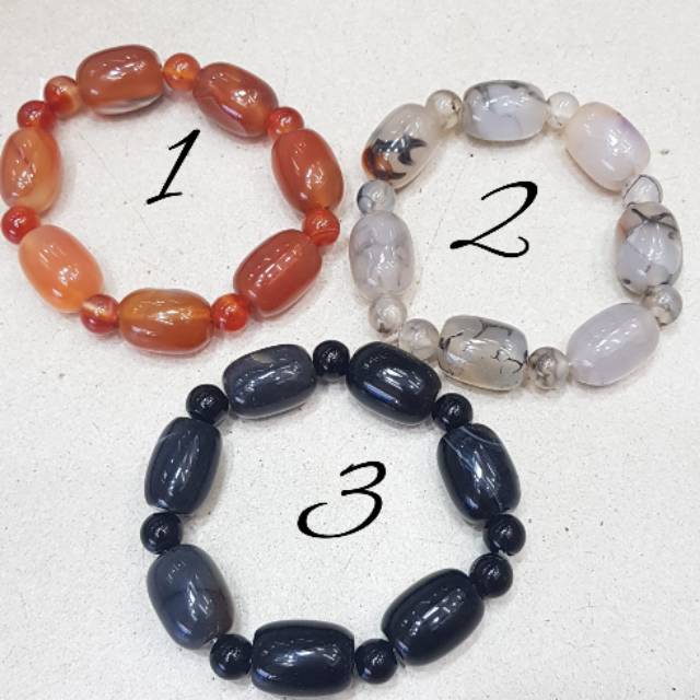 Gelang wanita Asli Bahan Batu Akik Manau