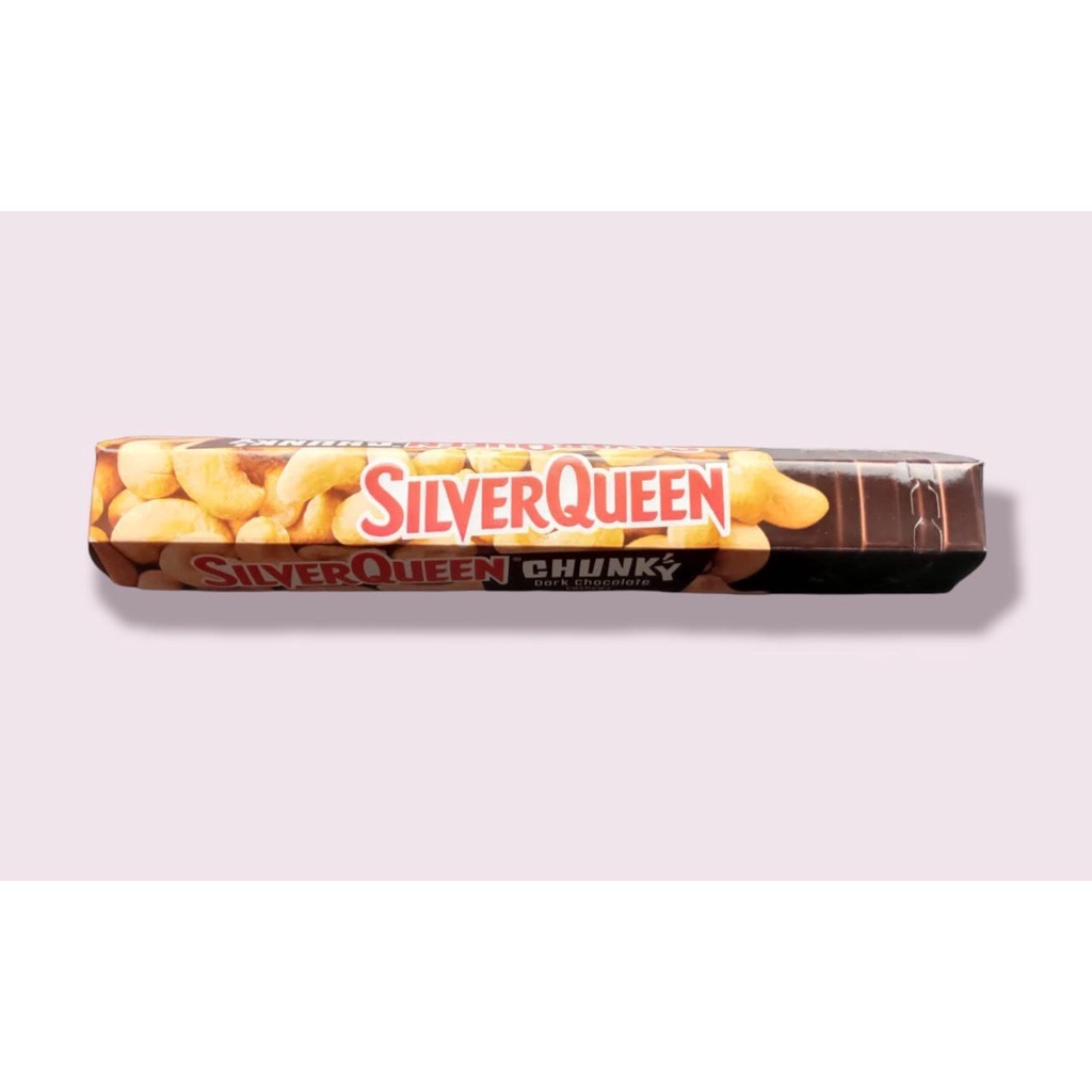 

SILVERQUEEN CHUNKY DARK CHOCOLATE CASHEWS / COKELAT HITAM DENGAN KACANG MENTE