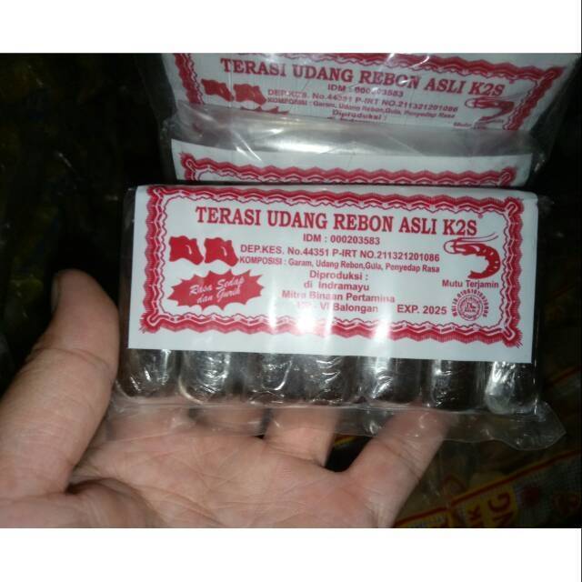 

Terasi Udang Asli - K2S - Khas Indramayu Kemasan Isi 7 Pcs