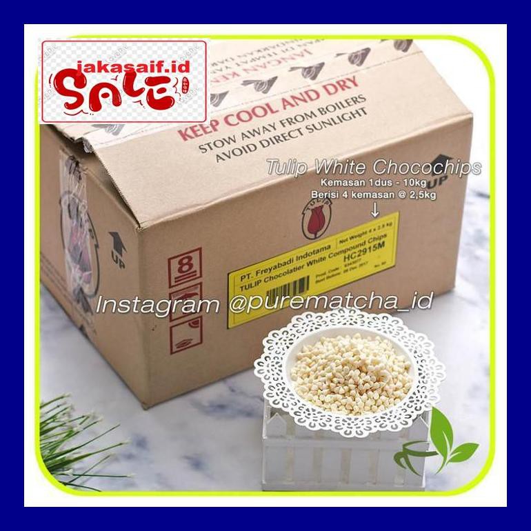 

Jak5D0Yh Compound White Chocolate Chips Tulip Cokelat Chip Putih White 500 Gr D50Jaks