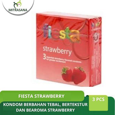 

Fiesta Kondom Strawberry Isi 3