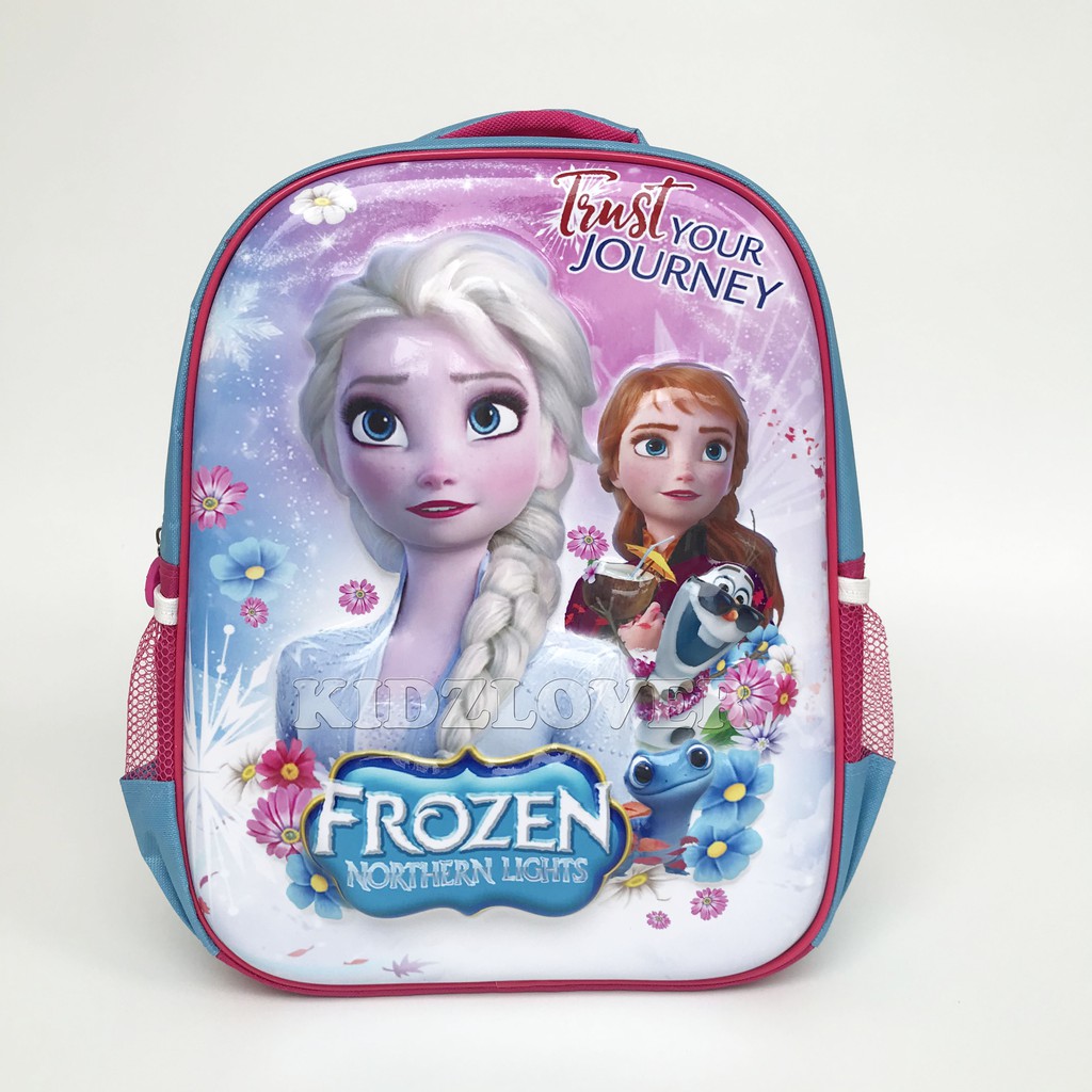 Tas Ransel SD 16&quot; 3D Timbul Frozen Ransel Sekolah Anak SD/TK