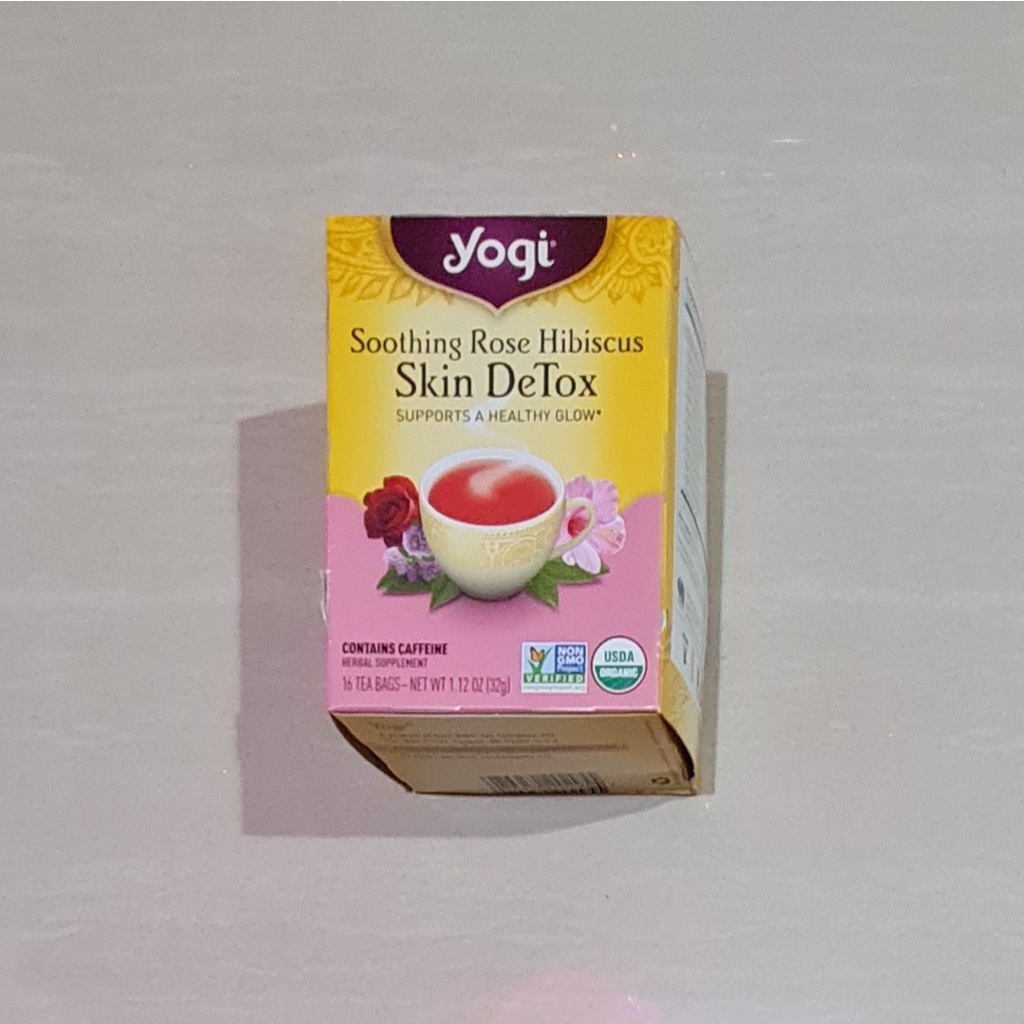 

Teh Yogi Tea Soothing Rose Hibiscus Skin Detox 16 x 2 Gram