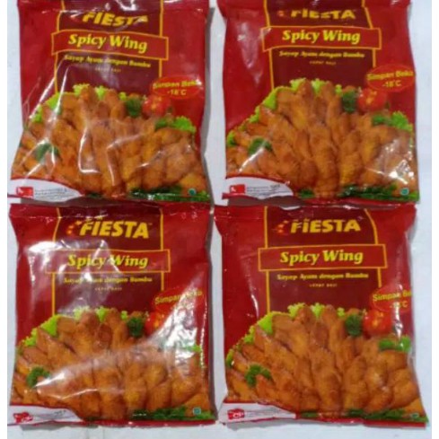 

FIESTA SPICY WING SAYAP AYAM PEDAS 500G FROZEN FOOD