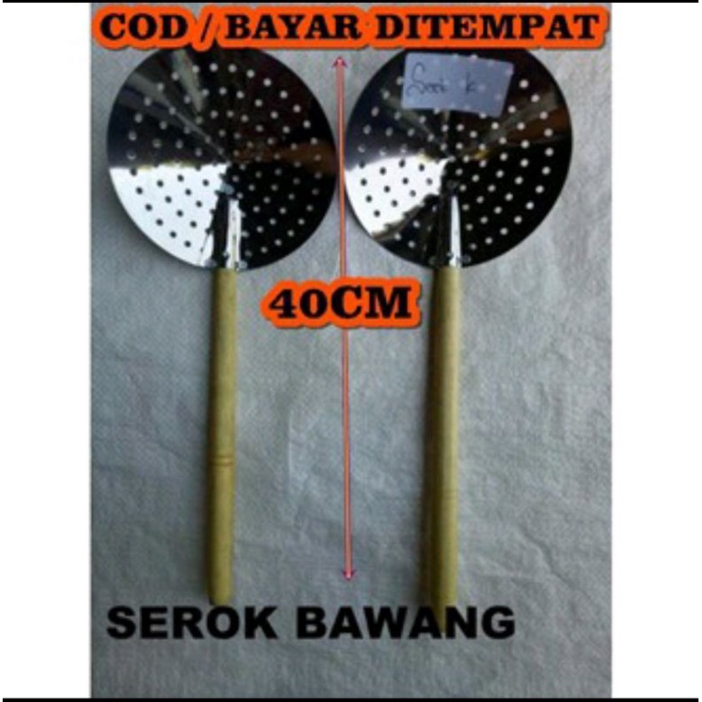 SEROK BAWANG GAGANG KAYU PANJANG 40 CM