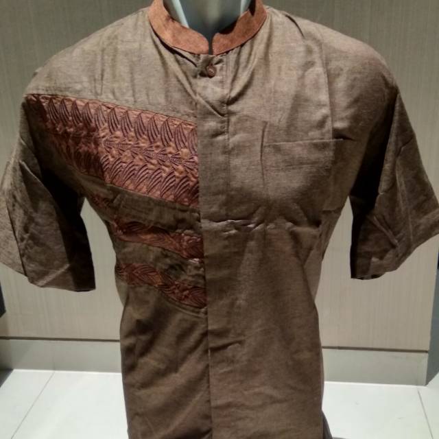 Baju Koko Muslim nextup tangan Pendek Pria kemeja L Katun next up