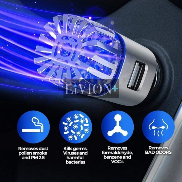 Air Purifier Mobil/ LiVION+ Penjernih Udara Mobil / Car Air Purifier