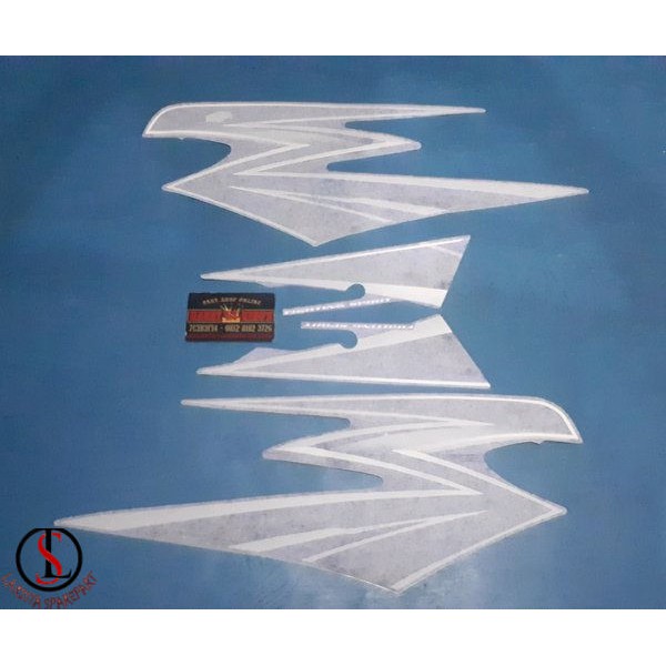 Striping stripping stiker sticker list original 1 set rx king biru 2003 limited edition