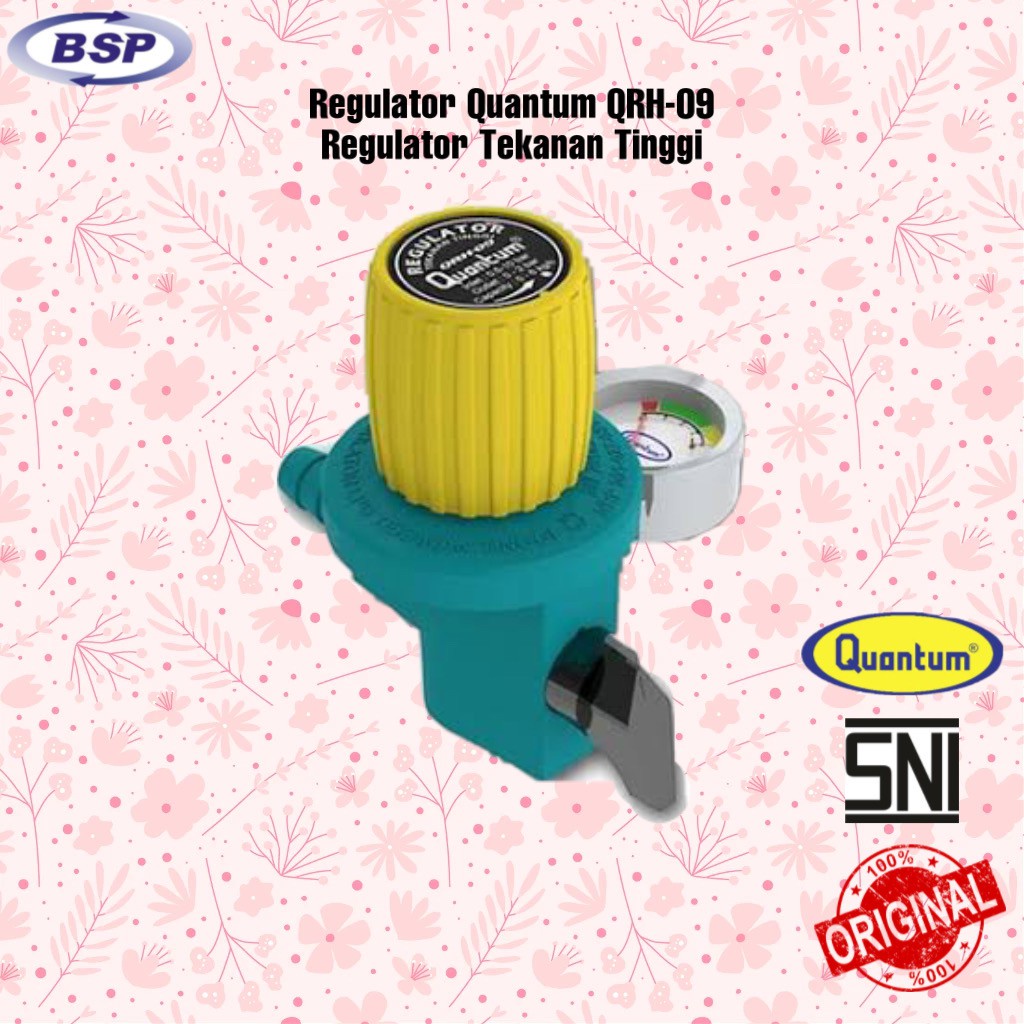Regulator Gas Tekanan Tinggi Quantum Meter QRH-09 / QRH-19 / QRH 09 Regulator High Pressure Quantum