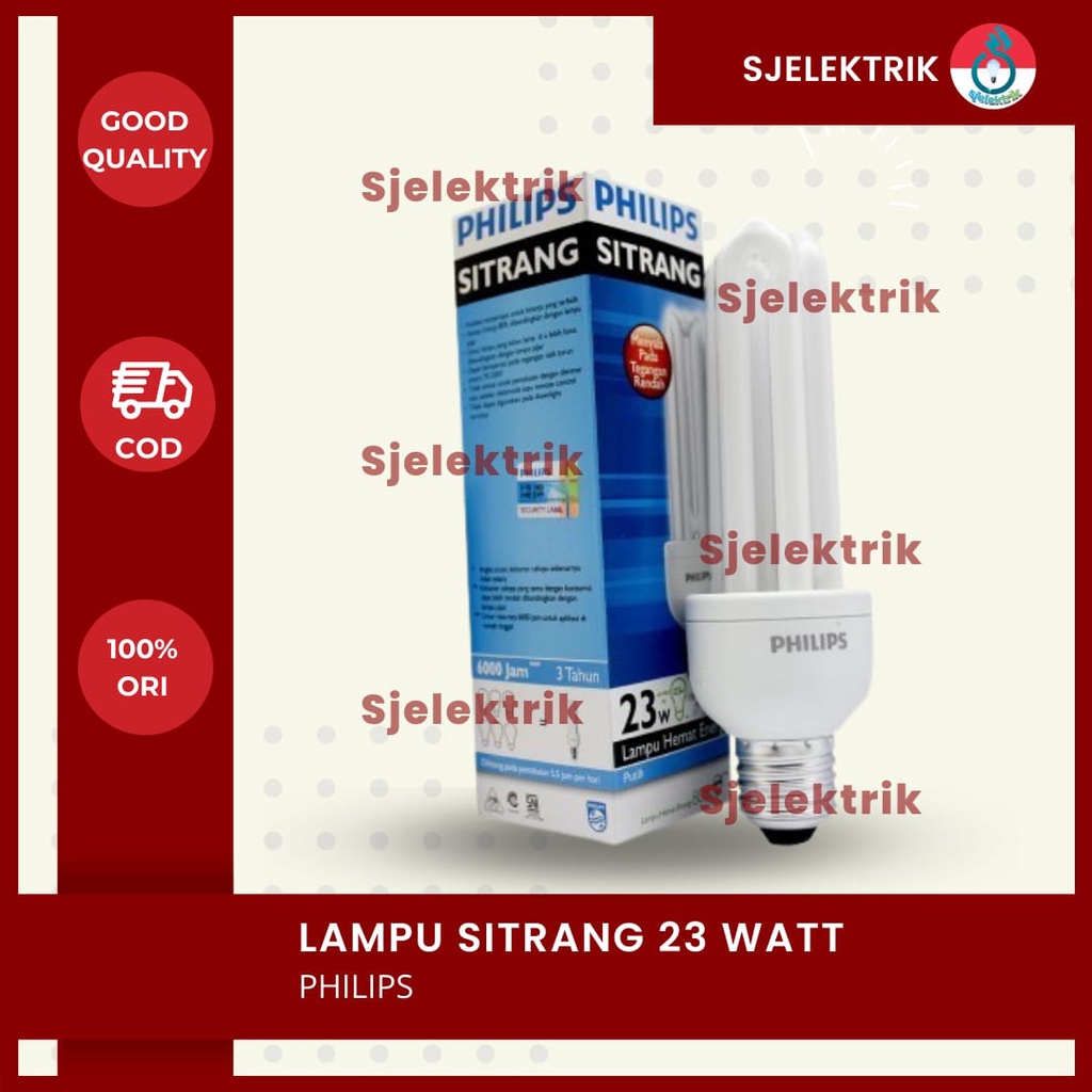 Lampu Philips Essential Philips Sitrang 23 Watt 23Watt 23W 23 W Lampu Philip Sitrang 22/ 23 Watt