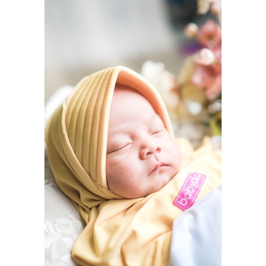 Babycila PAKET HEMAT 3pcs Khimar Najma Newborn + FREE POUCH