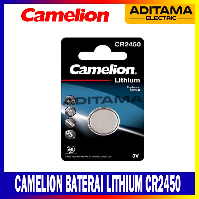 CAMELION BATERAI LITHIUM CR-2450 CR2450