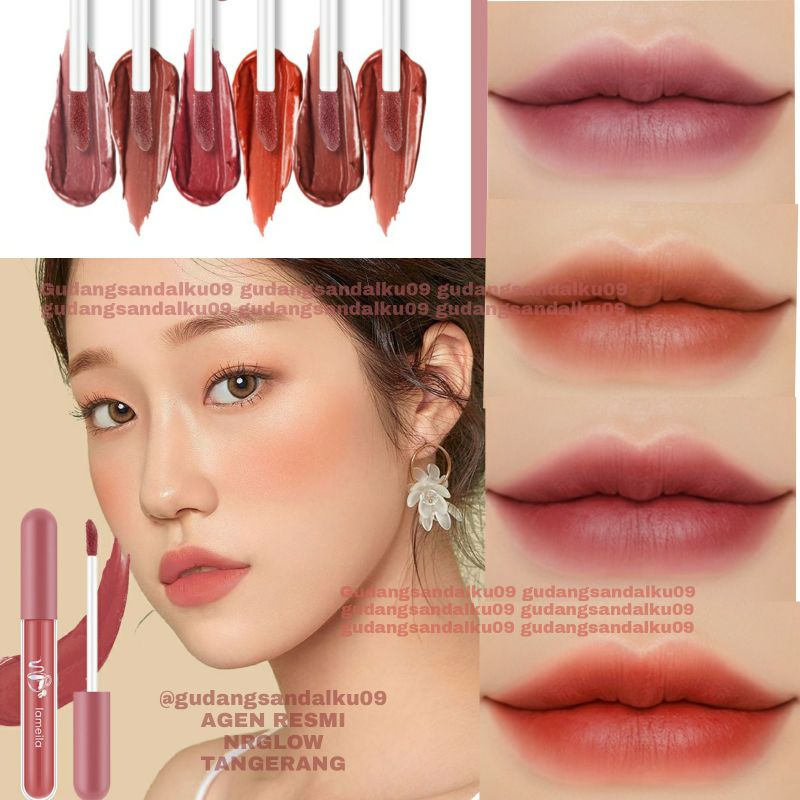 𝐌𝐀𝐓𝐓𝐄 𝐋𝐈𝐏𝐒𝐓𝐈𝐂𝐊 - Velvet Lip Glaze LIPSTIK Waterproof Tahan Lama dan Hasil Matte Anti air