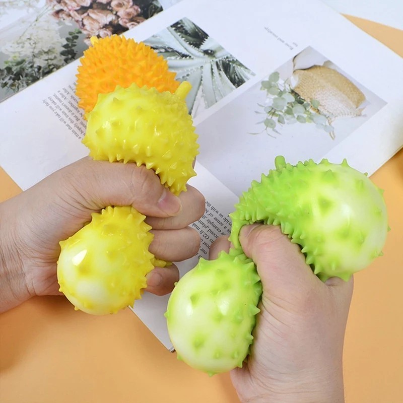 MWN Mainan Squish Durian Toy Stress Relieve ANTI STRESS Remas Durian