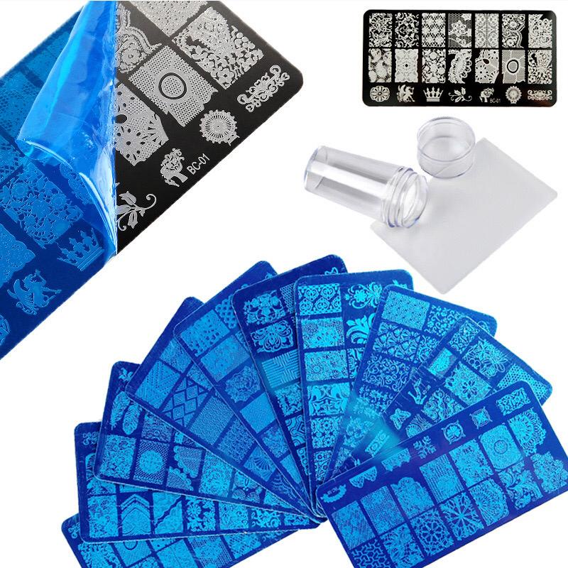 Stamper Gel Polish Stamping Plate Besi Nail Art Kutek Stamp