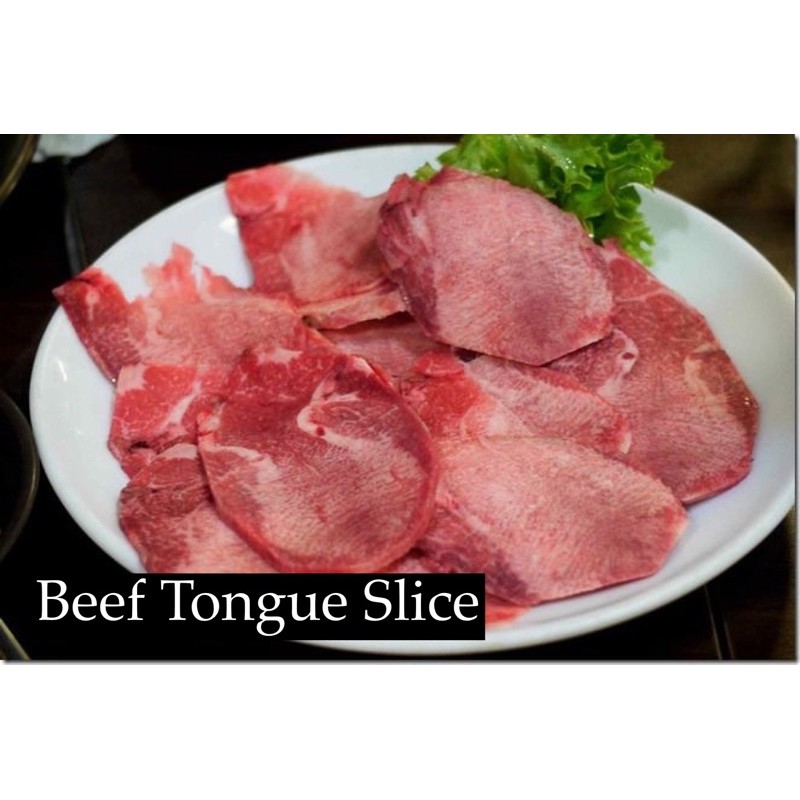 

500gr Beef Tongue Slice / Lidah Sapi Slice