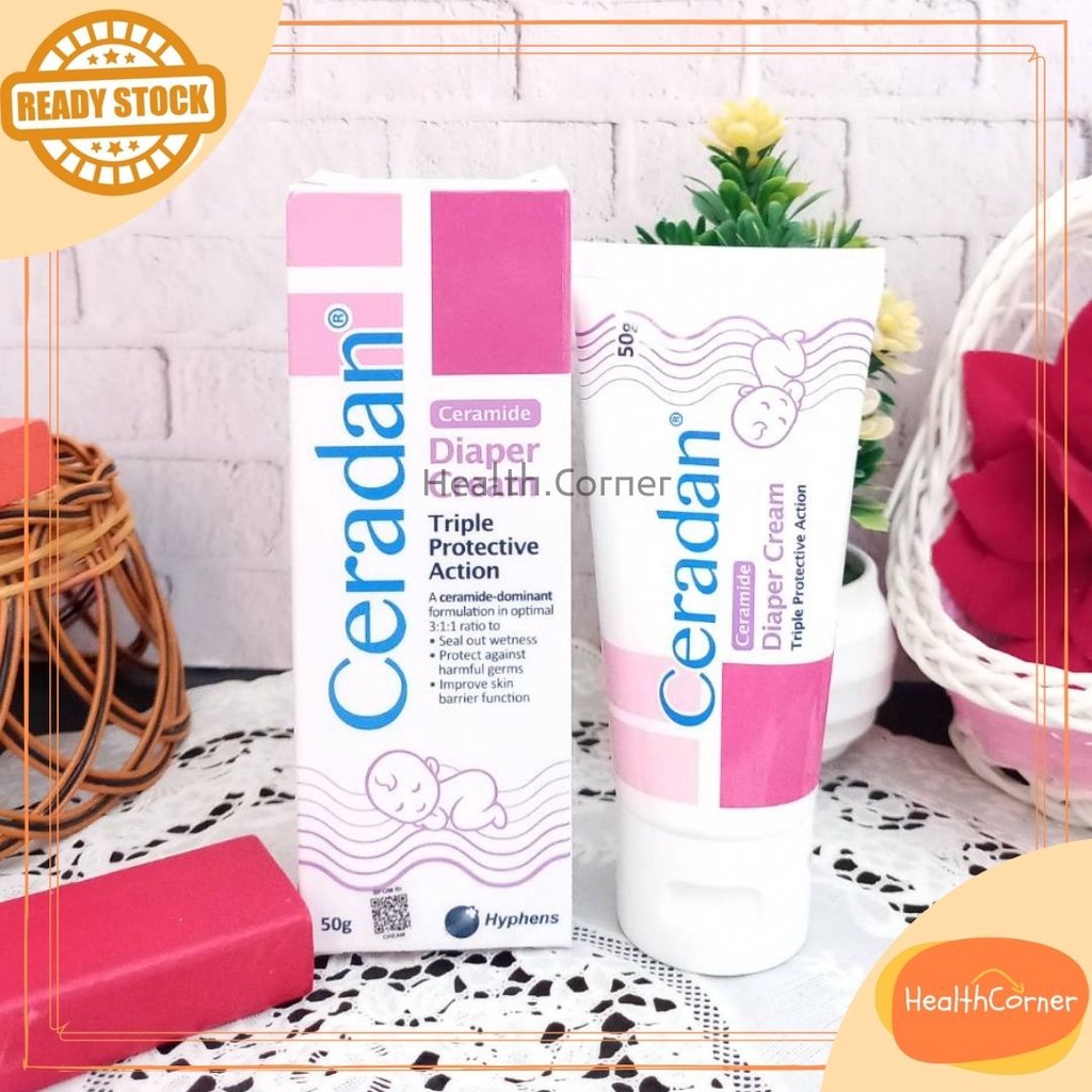 Ceradan Diaper Cream Triple Protective Action 50gr / Cream Ruam Popok