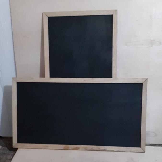 

---Terbartu--- papan tulis gantung black board kapur custom UK 60x150