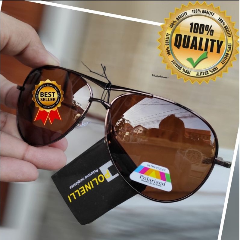 Original POLINELLI Kacamata Polarized Ultraviplet Anti Radiasi Sunglasess Glare blocking PASER IKAN