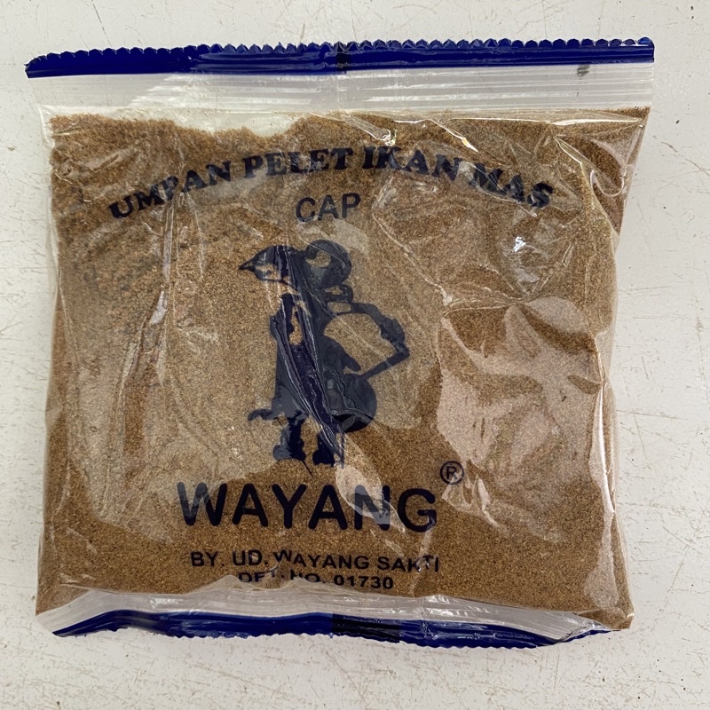 Umpan ikan MAS pelet cap wayang sakti