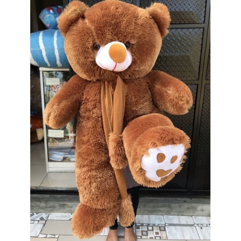 Boneka Teddy Bear FLUFFY PLUFY PREMIUM 1Meter SNI