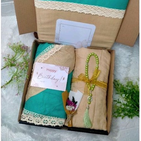 HAMPERS MUKENA SIZE JUMBO RENDA/ WEDDING GIFT / KADO ULANG TAHUN