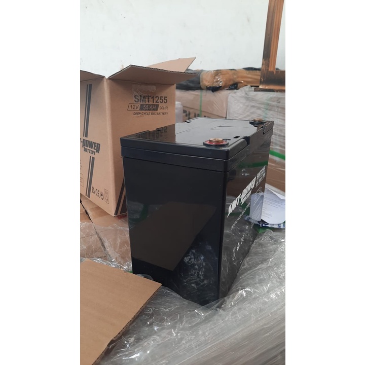 DEEP CYCLE GEL BATTERY 12V 55AH/BATTERY SOLAR PANEL/AKI KERING 12V55AH