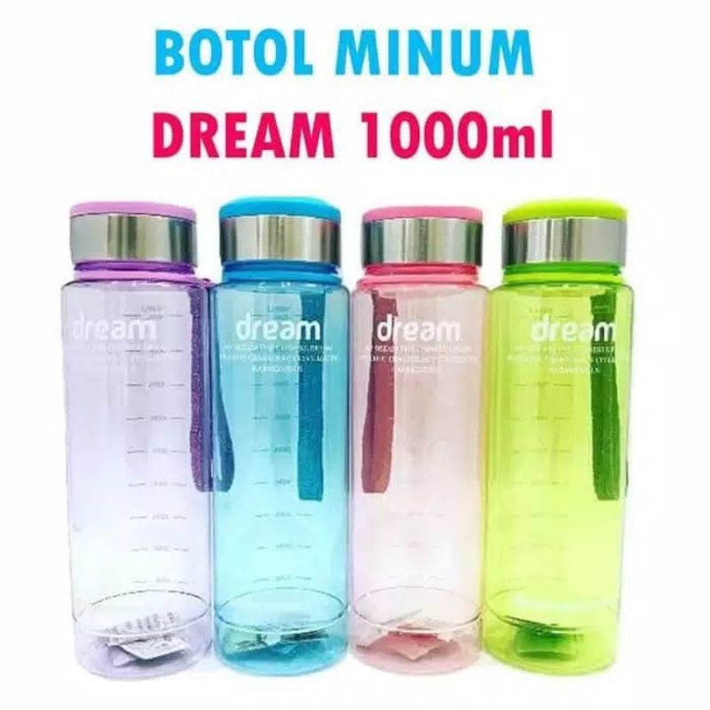 Botol Minum Dream 1000ML Bottle Dream Infused Water 1 Liter*