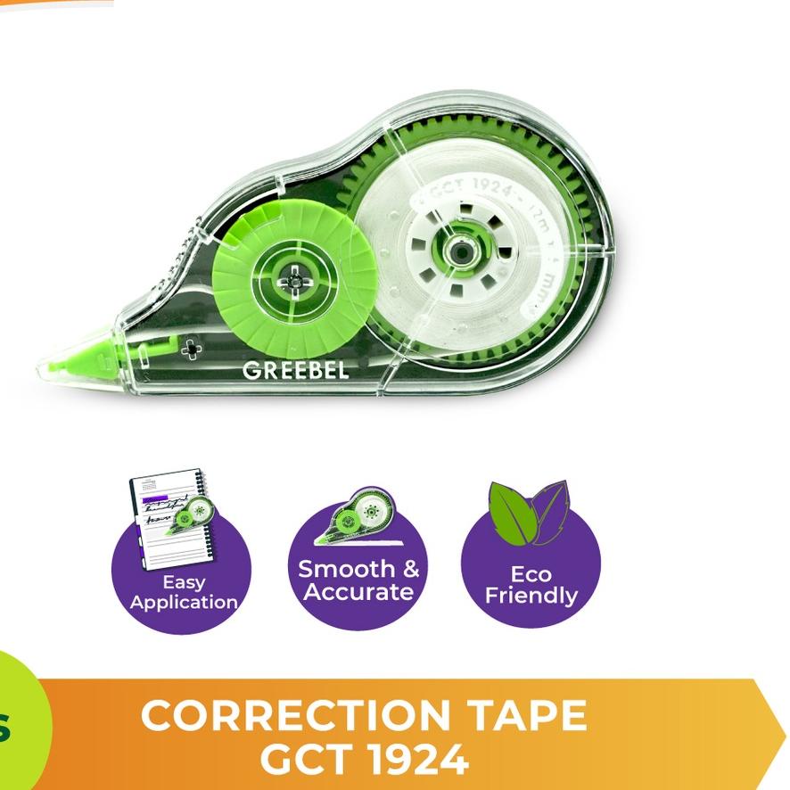 

Bagus Dipakai GREEBEL GCT 1924 Correction Tape ( PCS )*