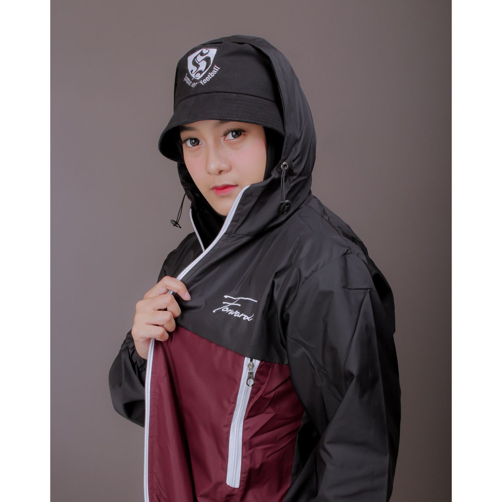 Jaket Parasut Olahraga, Sauna Suit, Jogging, Lari, Bersepeda, Despo, Gym Fitnes, Senam, Pria/Wanita