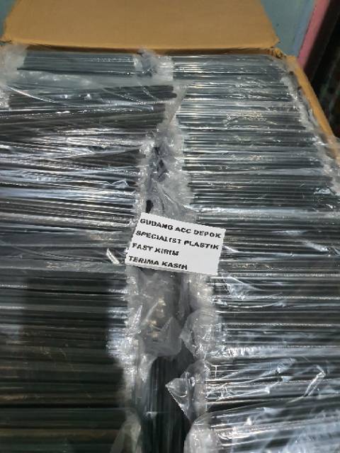 Grosir Sedotan Plastik 6mm 20cm Steril Hitam 300btng Bungkus Hegenies Kopi Lurus Lancip Runcing 620