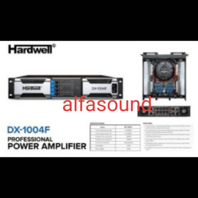power 4 channel hardwell DX 1004 power watt audio Power DX1004