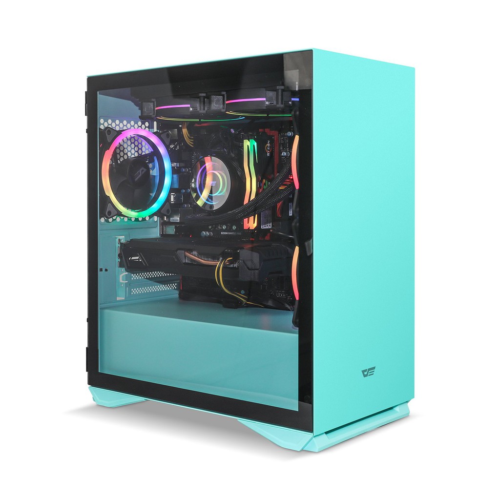 READY GAN AIGO DARKFLASH DLM22 LUXURY M-ATX CASING CASE PC MANTULLL