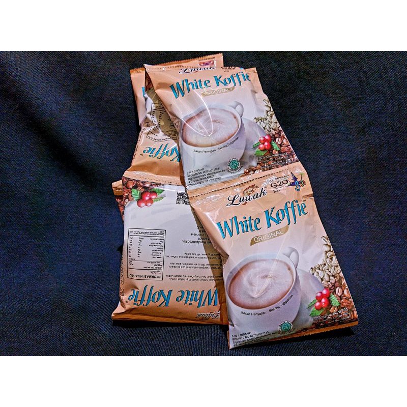 

Kopi LUWAK WHITE COFFE renceng isi 10