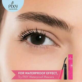 Pixy Mascara Eyeliner Waterproof - Perfect Eyeliner / Intense To Last Eyeliner / Volume &amp; Curl Mascara Black Halal Original BPOM