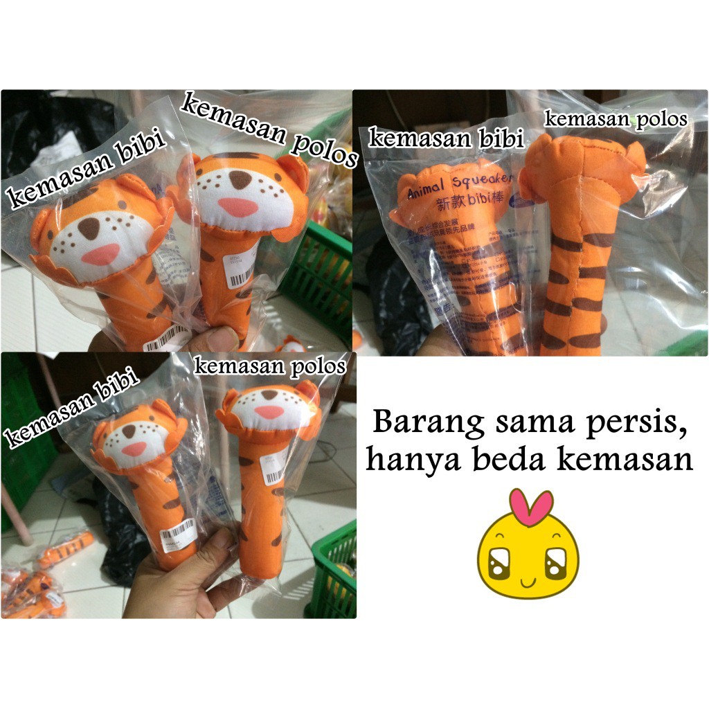 rattle stick bayi boneka pencet mainan edukasi anak baby toy squeaker bar