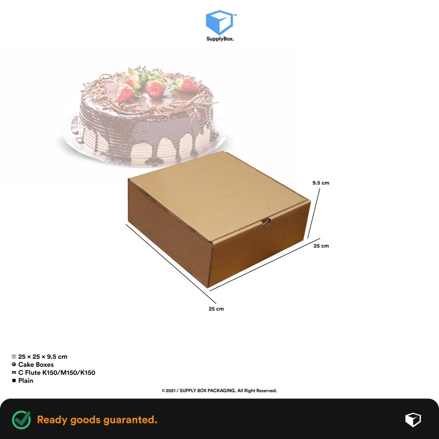 

KARDUS BOX PACKAGING 25x25x9.5 cm CAKE BOXES | Kardus | Cardboard