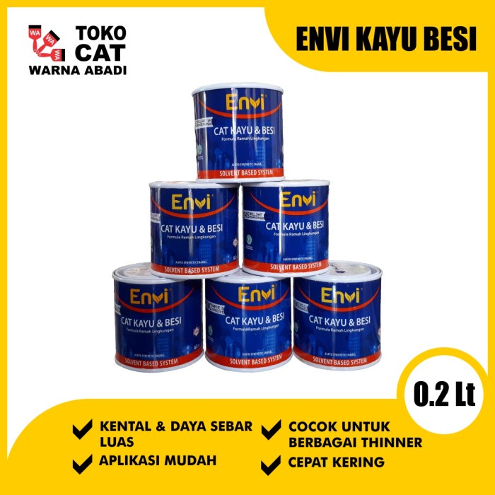 

kayucat- cat minyak envi 0,2 liter -cat kayu