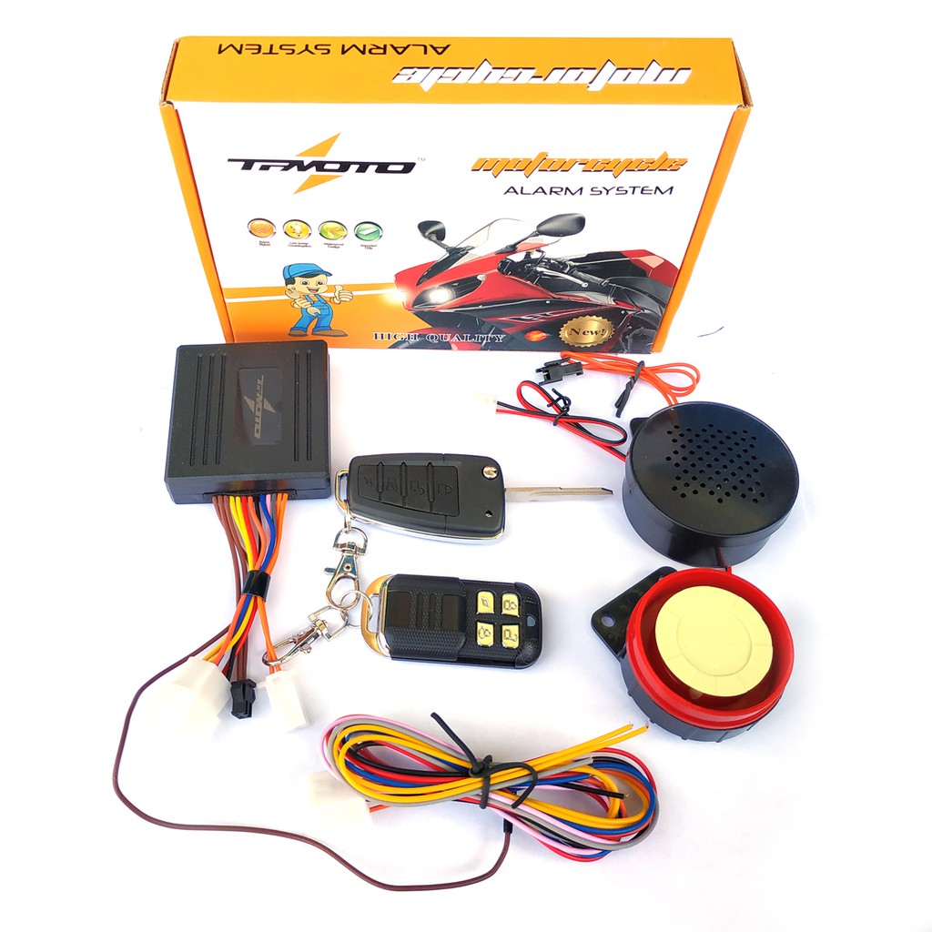 TFMOTO Alarm Motor Remote lengkap - Alarm Motor Remote nyatu sama Kunci + Speker Bisa Bicara