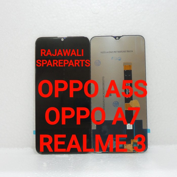 TERBARU- BISA COD READY STOCK LCD OPPO A5S/A7/REALME REALME 3 - Hitam, ORI 99%