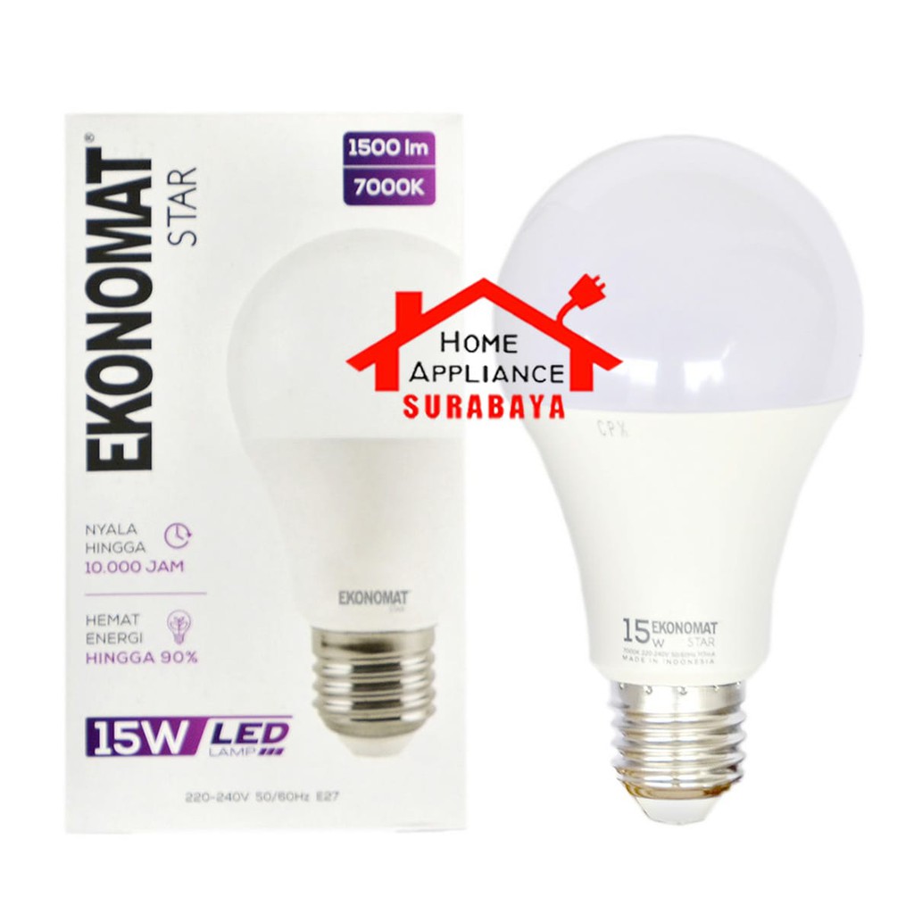 Lampu LED Ekonomat Star 15W 15 Watt Cahaya Putih