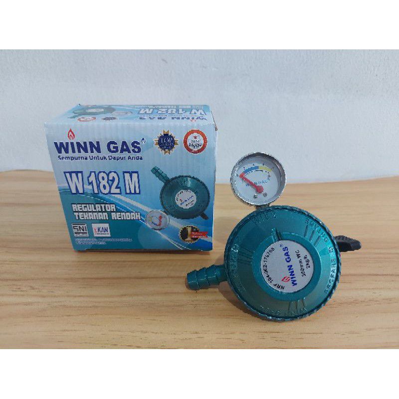 Regulator Gas LPG Winn Gas W 182 M tekanan rendah pakai meter