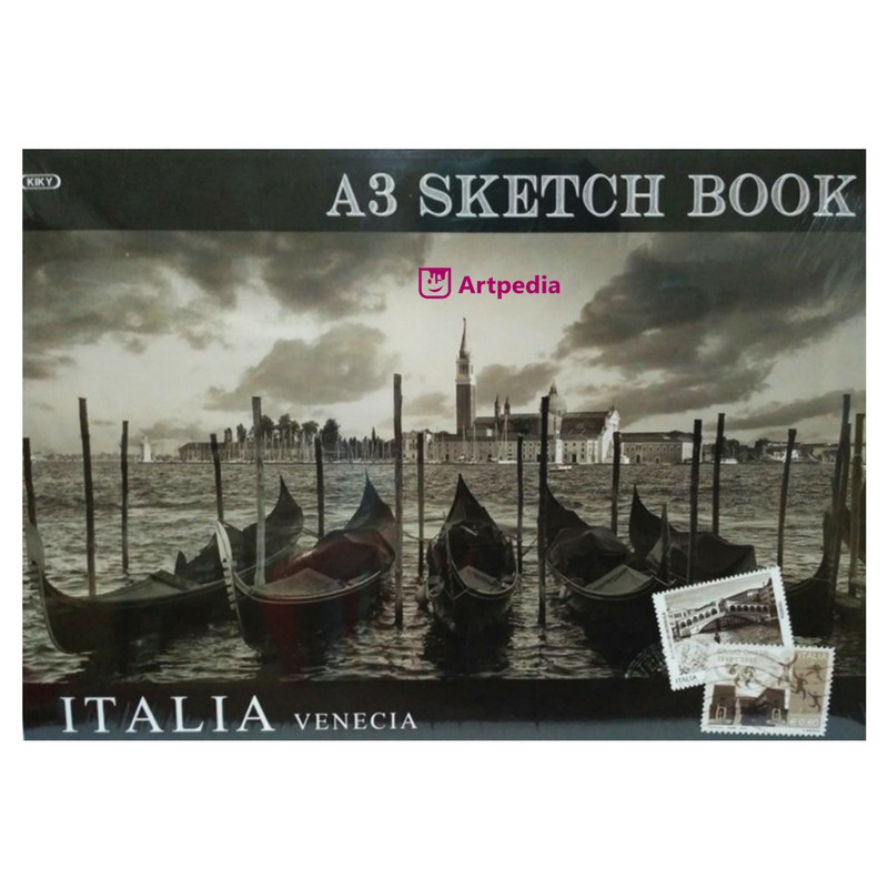 TERLARIS!! KIKY SKETCH BOOK A3 / BUKU GAMBAR SKETSA ISI 50 LEMBAR - SKETCHBOOK - HARGA GROSIR -MURAH-2